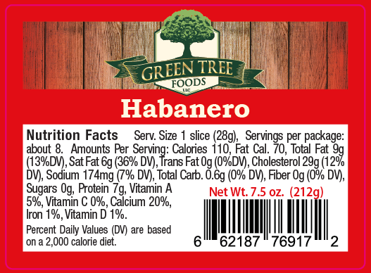
                  
                    GREEN TREE HABANERO CHEDDAR CHEESE
                  
                