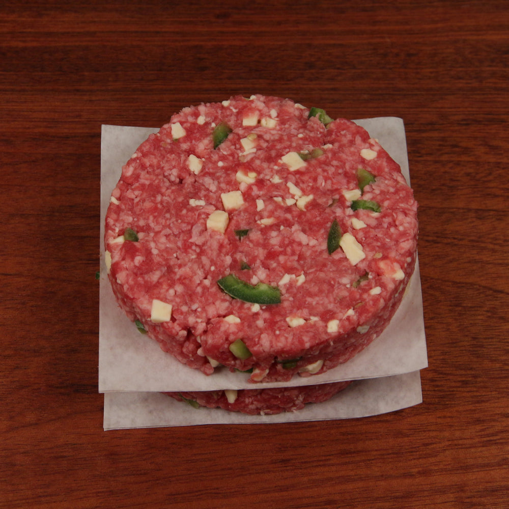 Hand-Pressed Perfect Pepper Beef Burgers