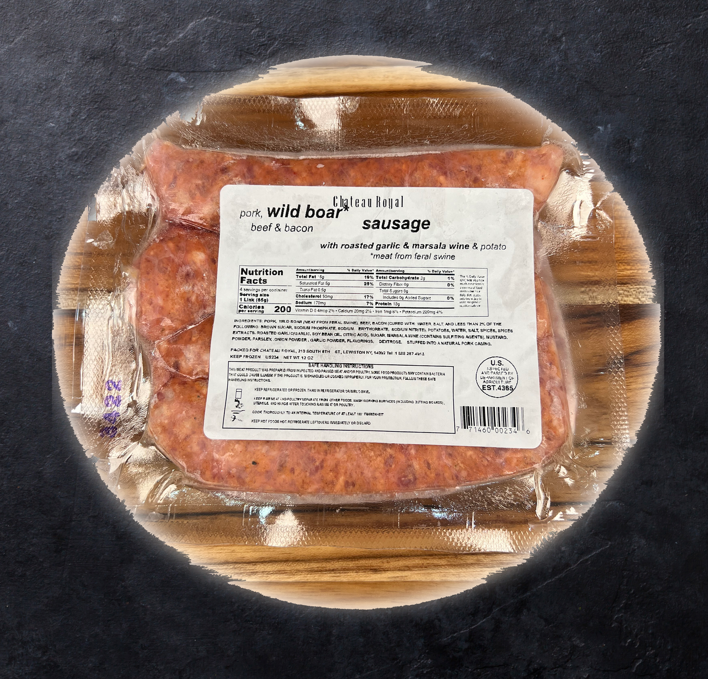 
                  
                    Wild Boar Sausage 12oz (Frozen)
                  
                