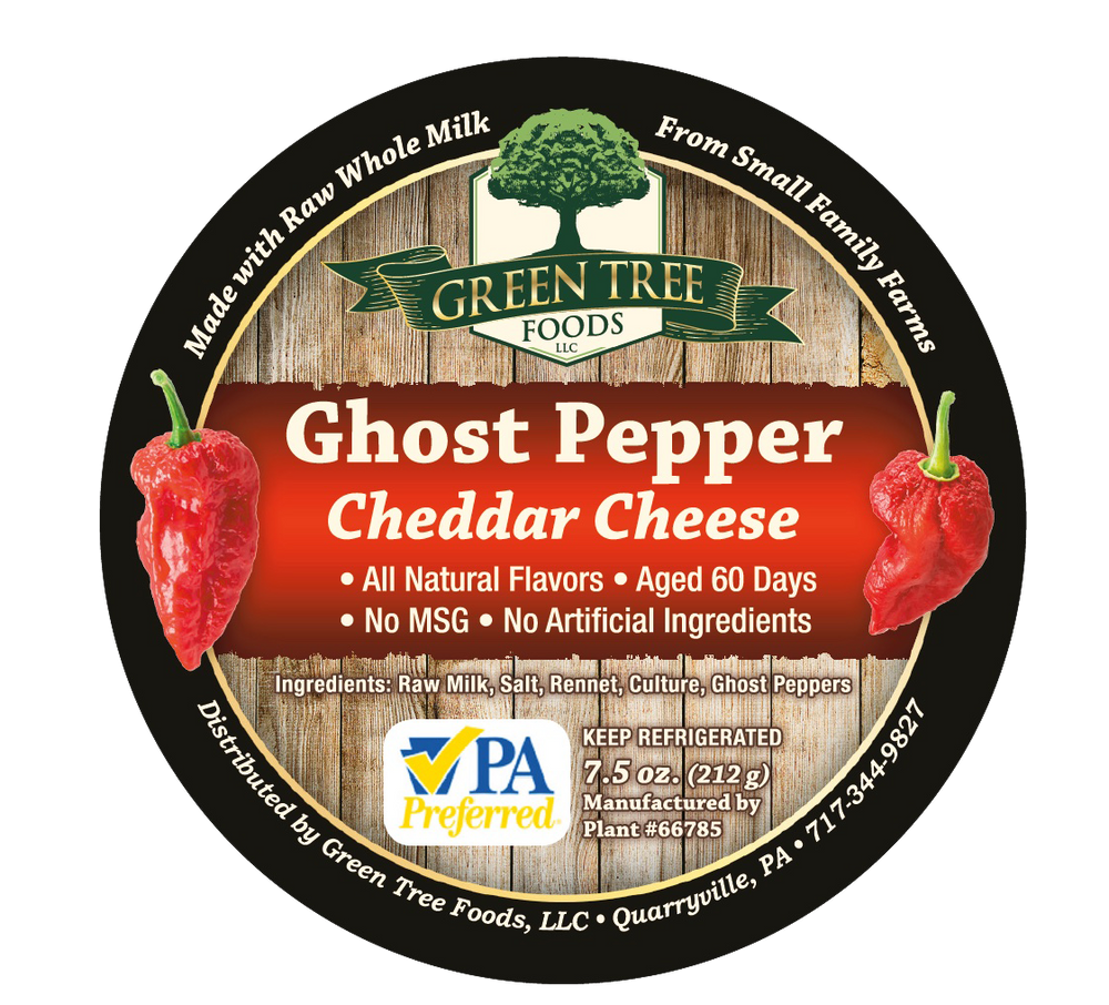 
                  
                    GREEN TREE GHOST PEPPER CHEDDAR CHEESE
                  
                